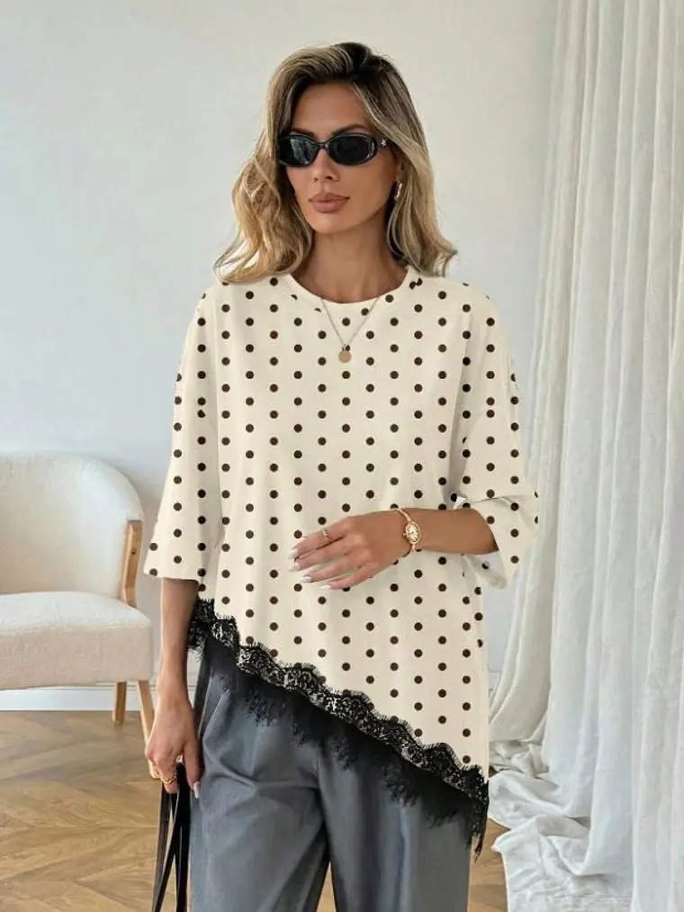 BLUSA BASICA CON BLONDA 3