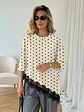 BLUSA BASICA CON BLONDA - Miniatura 3