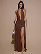 VESTIDO LARGO AJUSTADO TENDENCIA  - Miniatura 1