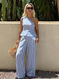 CONJUNTO DE PANTALON A RAYAS - Miniatura 1