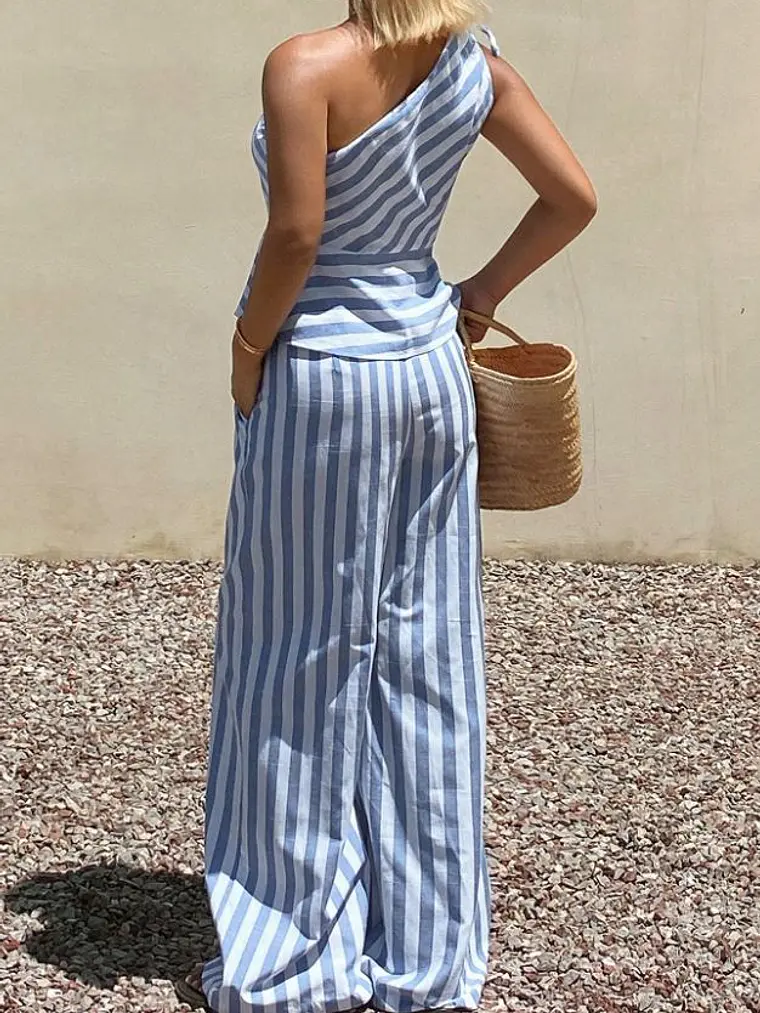 CONJUNTO DE PANTALON A RAYAS 2