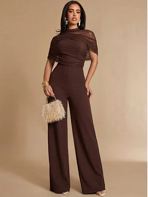 ENTERIZO ELEGANTE CON MALLA