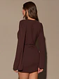 VESTIDO EN CUELLO DE PICO - Miniatura 2
