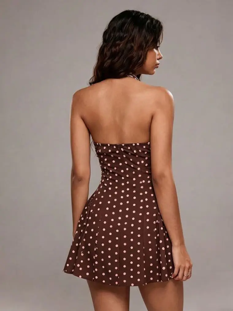 VESTIDO CORTO DE LUNARES 2