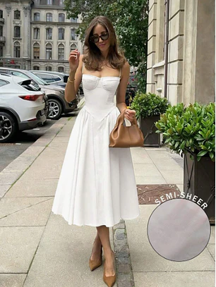 VESTIDO DE MUJER BLANCO