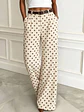 PANTALON CASUAL CON ESTAMPADO DE LUNARES - Miniatura 1