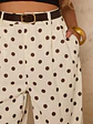 PANTALON CASUAL CON ESTAMPADO DE LUNARES - Miniatura 3