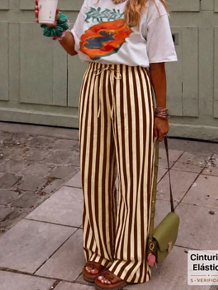 PANTALON RECTO DE RAYA