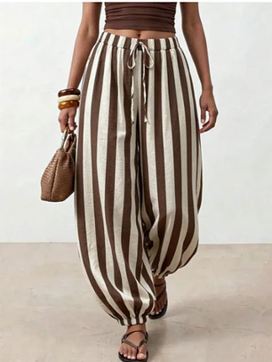 PANTALON LARGO DE MUJER MULTICOLOR