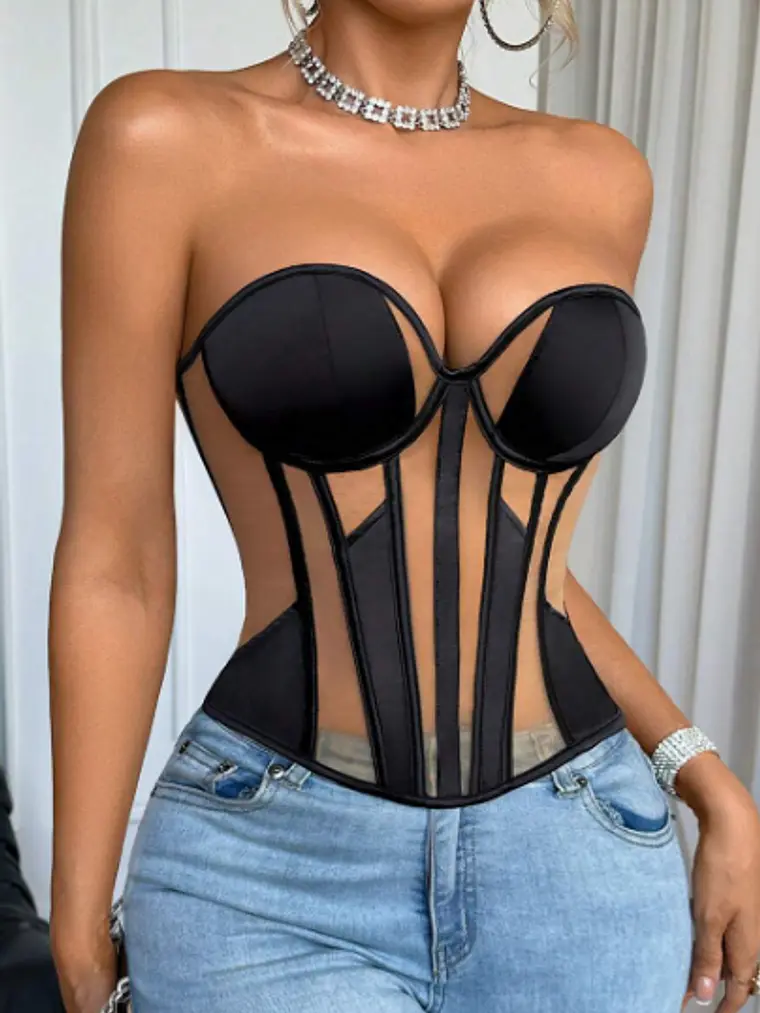 TOP BUSTIER DE MALLA 1
