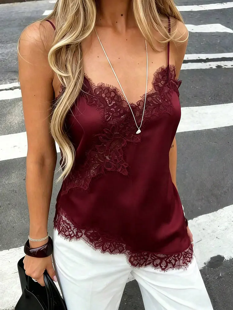 BLUSA DE ENCAJE TENDENCIA  1