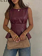BLUSA DE CUERINA - Miniatura 3