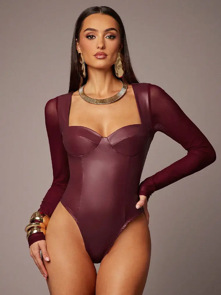 BODY DE CUERINA MANGA LARGA  1