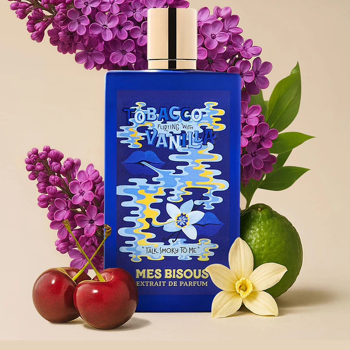 PERFUME MES BISOUS TOBACCO FLIRTING WITH VANILLA UNISEX EXTRAIT DE PARFUM 100 ML 2