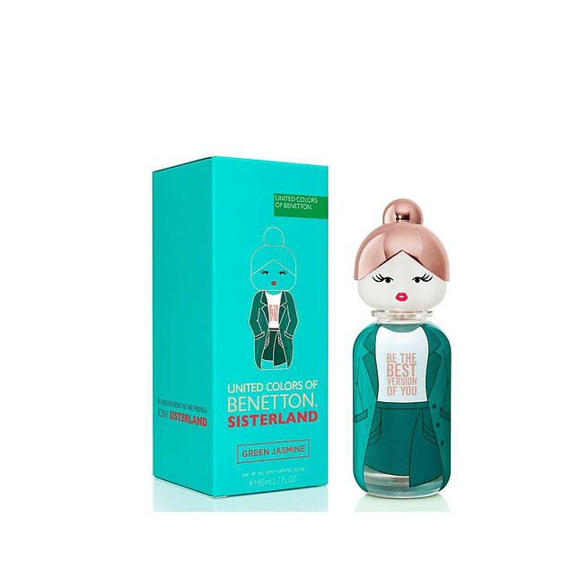 Perfume Benetton United Colors Sisterland Green Jasmine Mujer Edt 80 ml
