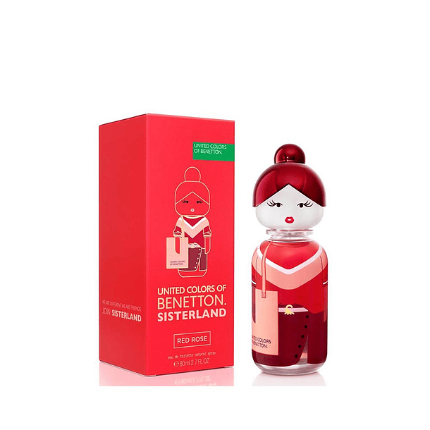 PERFUME BENETTON UNITED COLORS SISTERLAND RED ROSE MUJER EDT 80 ML