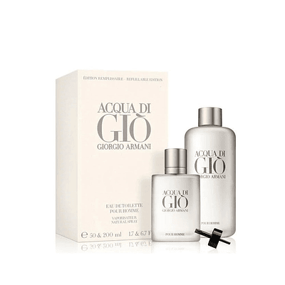 Perfume Acqua Di Gio Hombre Edt 50 ml / 200 ml Refill