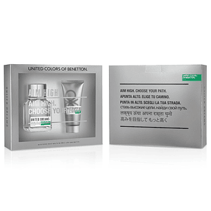 Perfume Benetton United Aim High Hombre Edt 100 ml Estuche