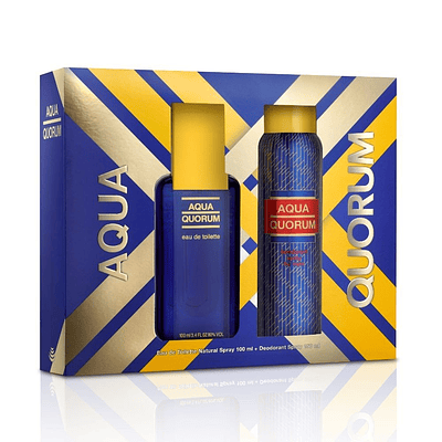 Perfume Aqua Quorum Varon Edt 100 Ml Estuche