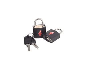 Candado Chico Safe Skies Tsa Con 2 Llaves Neon Negro