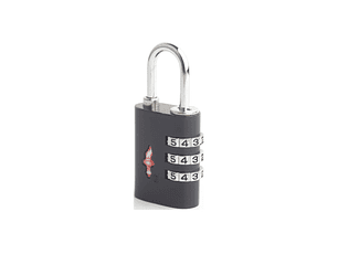 Candado Grande Safe Skies Tsa Con Clave Neon Negro