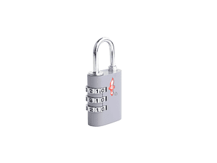 Candado Grande Safe Skies Tsa Con Clave Neon Gris