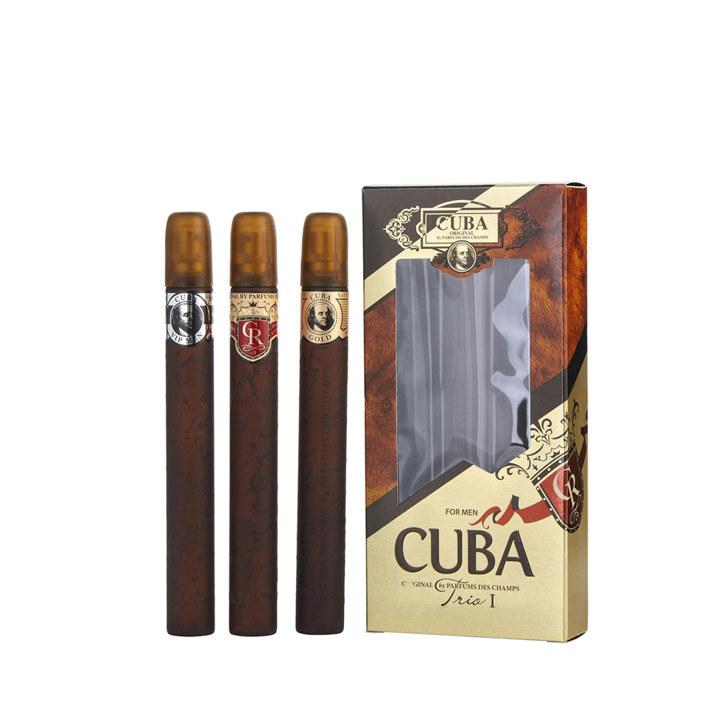 PERFUME CUBA TRIOLOGIA HOMBRE EDT 3 X 35 ML ESTUCHE