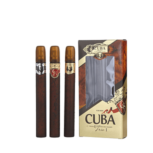 PERFUME CUBA TRIOLOGIA HOMBRE EDT 3 X 35 ML ESTUCHE