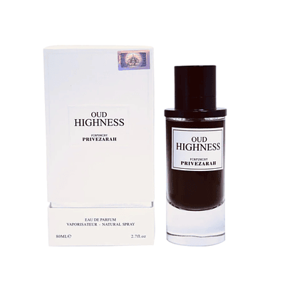 Perfume Oud Highness Prive Zarah Unisex Edp 80 Ml