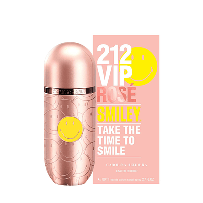Perfume 212 Vip Rose Smiley Mujer Edp 80 ml