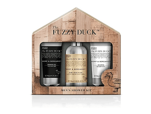 Gel De Ducha Baylis & Harding The Fuzzy Duck Men Hemp & Bergamot Jabon Liquido 300 ml / Shower Gel 200 ml / Shampoo 200 ml Estuche