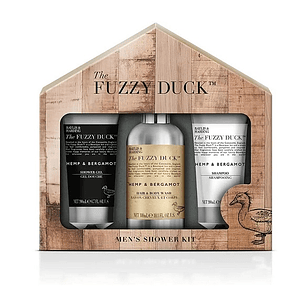 Gel De Ducha Baylis & Harding The Fuzzy Duck Men Hemp & Bergamot Jabon Liquido 300 ml / Shower Gel 200 ml / Shampoo 200 ml Estuche