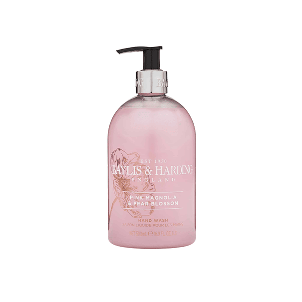 JABON LIQUIDO MANOS BAYLIS & HARDING SIGNATURE PINK MAGNOLIA & PEAR BLOSSOM HAND WASH 500 ML