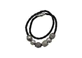 PULSERA BIJOUX TERNER BRAIDED CHARM BLACK MUJER 2402874