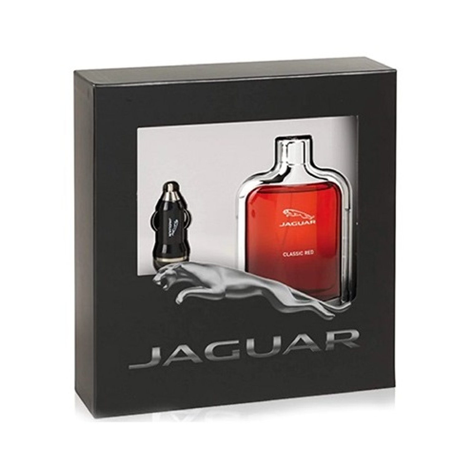 Perfume Jaguar Classic Red Hombre Edt 100 ml / Car Charger Estuche