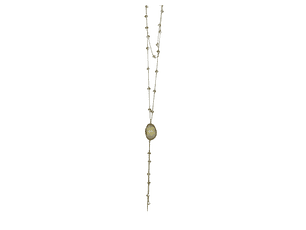 Collar Con Aros Bijuox Terner Mujer Ami16251603 Druzy Beige