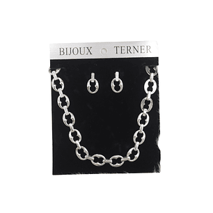 Collar Con Aros Bijoux Terner Mujer Ami1927587 Silver   