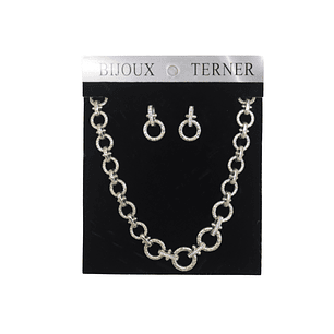 Collar Con Aros Bijoux Terner Mujer Ami1927580 Silver   