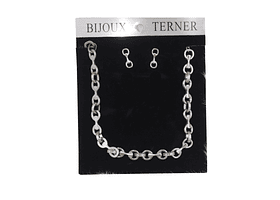 Collar Con Aros Bijoux Terner Mujer Ami1927588 Silver   