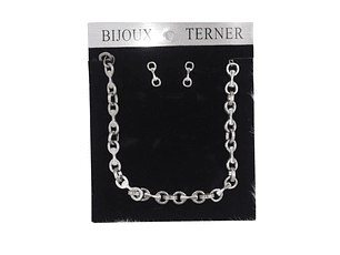 Collar Con Aros Bijoux Terner Mujer Ami1927588 Silver   