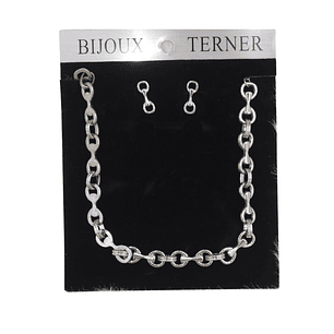 Collar Con Aros Bijoux Terner Mujer Ami1927588 Silver   
