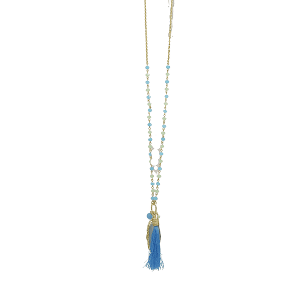 Collar Con Aros Bijoux Terner Mujer Ami16122011 Stone Blue