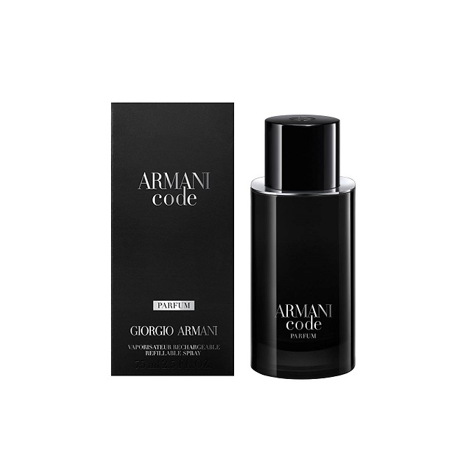 PERFUME ARMANI CODE PARFUM RECARGABLE VARON 75 ML