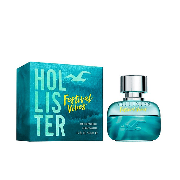 Perfume Hollister Festival Vibes Hombre Edt 50 ml
