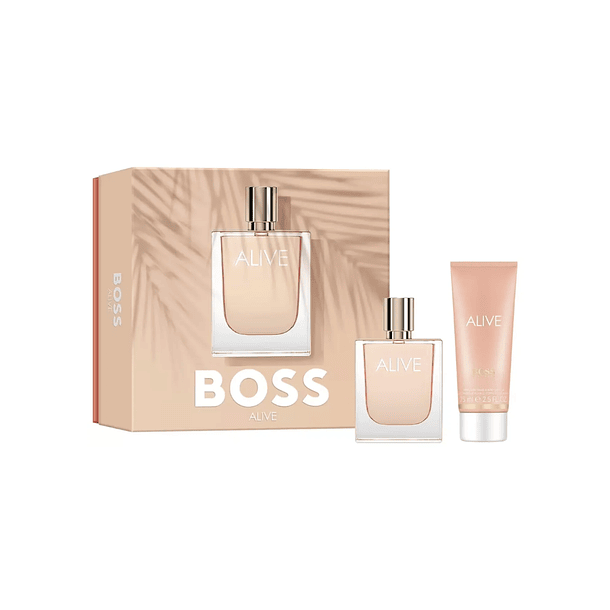 Perfume Boss Alive Woman Mujer Edp 50 ml / Body Lotion 75 ml Estuche