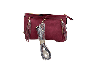 Cartera Klow Fer Bandolera Burdeo Mujer 4295888