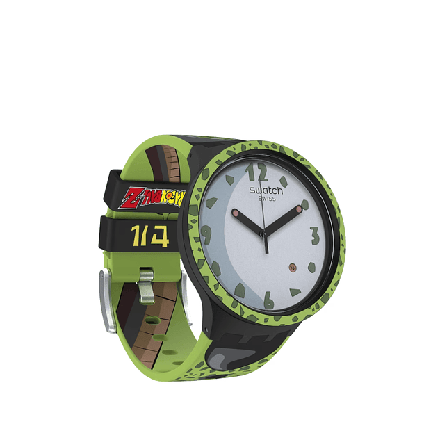 Reloj Pulso Swatch Sbo1Z401 Unidex Dragon Ball Z