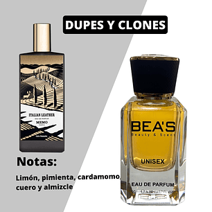 Perfume Beas 740 Clon Memo Paris Italian Leather Unisex Edp 50 ml
