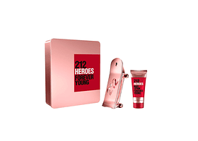 Perfume 212 Heroes Dama Edp 80 ml / Body Lotion 100 ml Estuche