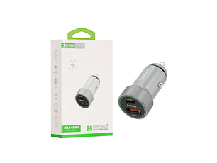 Cargador Songz De Auto Carga Rapida Usb A + Usb C 20W 617930346049
